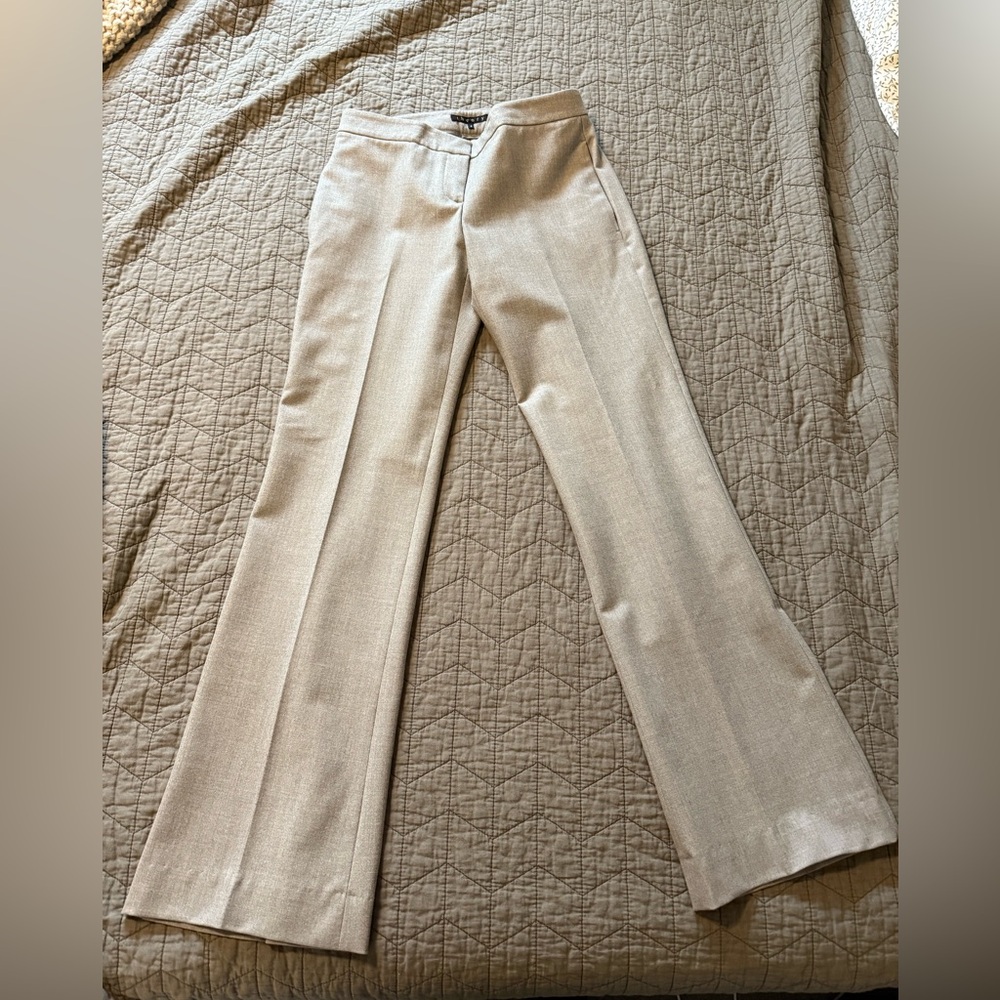 Theory Gray Dress Wool Trousers - Picture 3 of 9